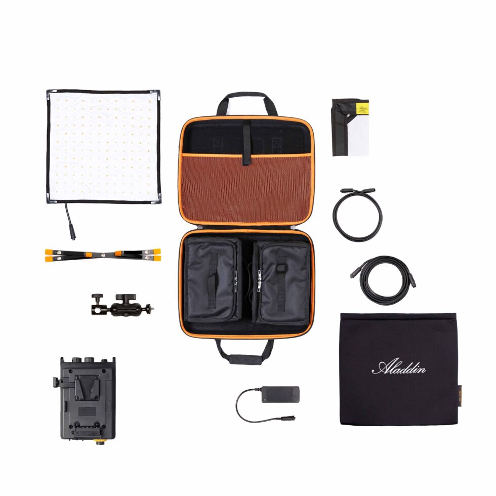 Aladdin Bi-Flex M7 Bi-Color Kit 70W with V-Mount/Gold-Mount Battery Plate and case - FVG