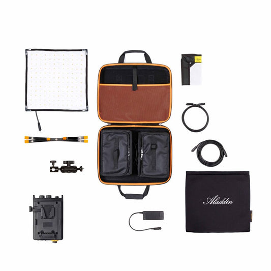 Aladdin Bi-Flex M7 Bi-Color Kit 70W with V-Mount/Gold-Mount Battery Plate and case - FVG