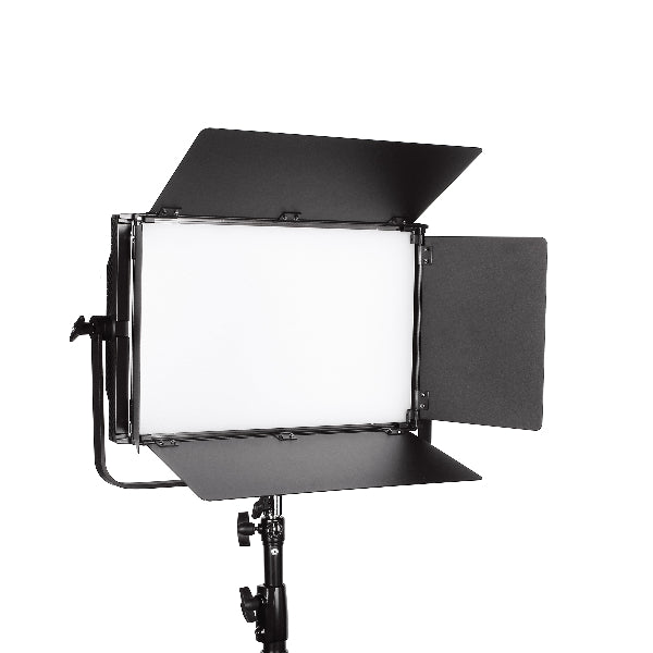 Lámpara de estudio LED de metal bicolor FS-GP100W-CCT con panel de visión lejana