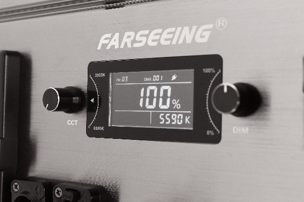 Farseeing panel light FS-GP100W-CCT  Bi-Color LED Metal Studio Light 100W